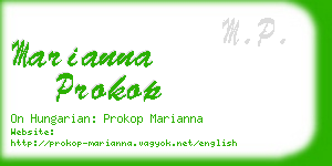 marianna prokop business card